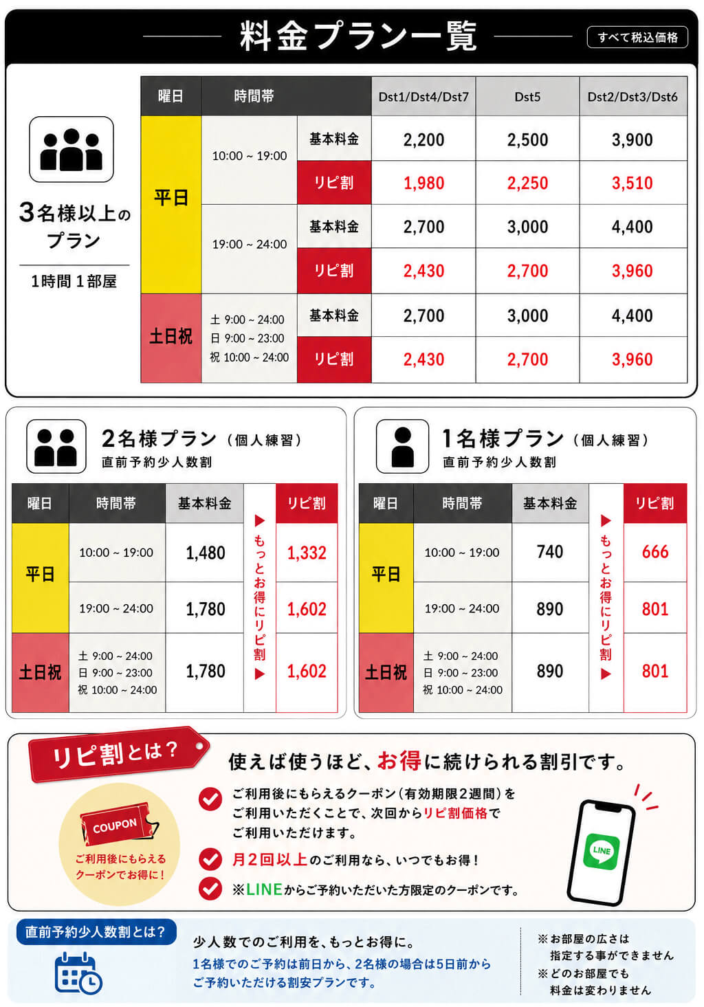 料金プラン一覧